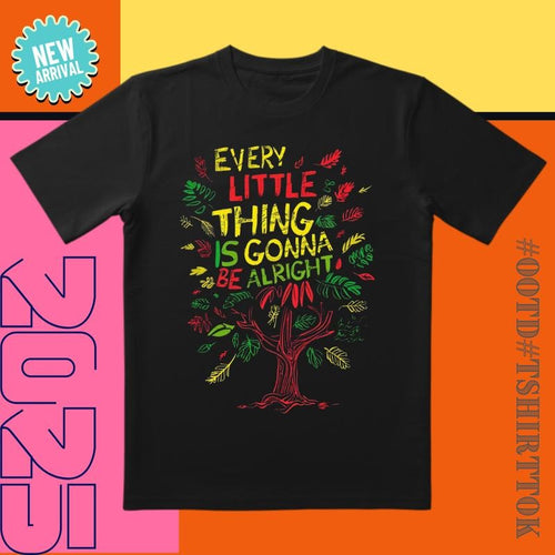 'Every Little Thing' Motivational Tee | Pink-Orange Gradient | Embossed Gold Text | Daily/Concert Outfit Hoodie, Sweatshirt