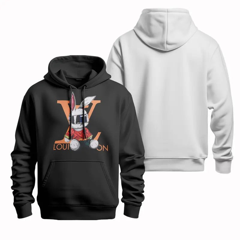 Cool Bunny in LV - Style: Must - Have Streetwear Tee for US Trendsetters Hoodie, Sweatshirt | RetroVerseTees.com