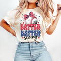 Coquette Baseball T-Shirt, Batter Batter Swing, Game Day T-Shirt, Girly Baseball Bow T-Shirt, Retro Baseball Mama...