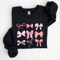 Coquette, Pink Bows, Trend, Girly, Soft Girl Era Sweatshirt, Women's Crew Neck, Crewneck Casual Comfort Womenswear...