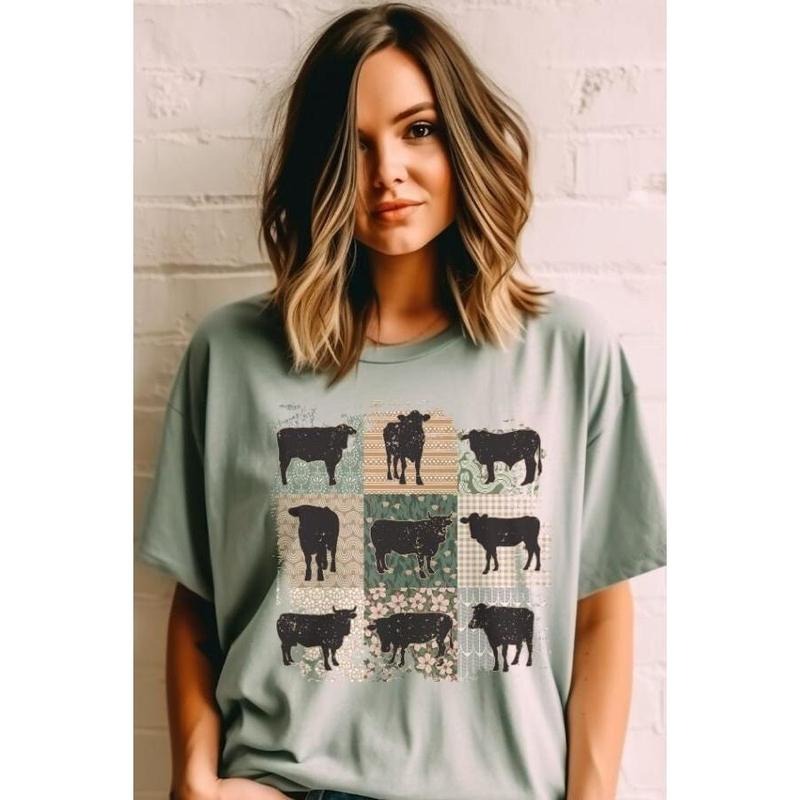 Cow T Shirt Hoodie Sweater Cow Shirt Western Graphic T Shirt Cottagecore Clothing Cow Tshirt Western Wear Gifts For Cow...