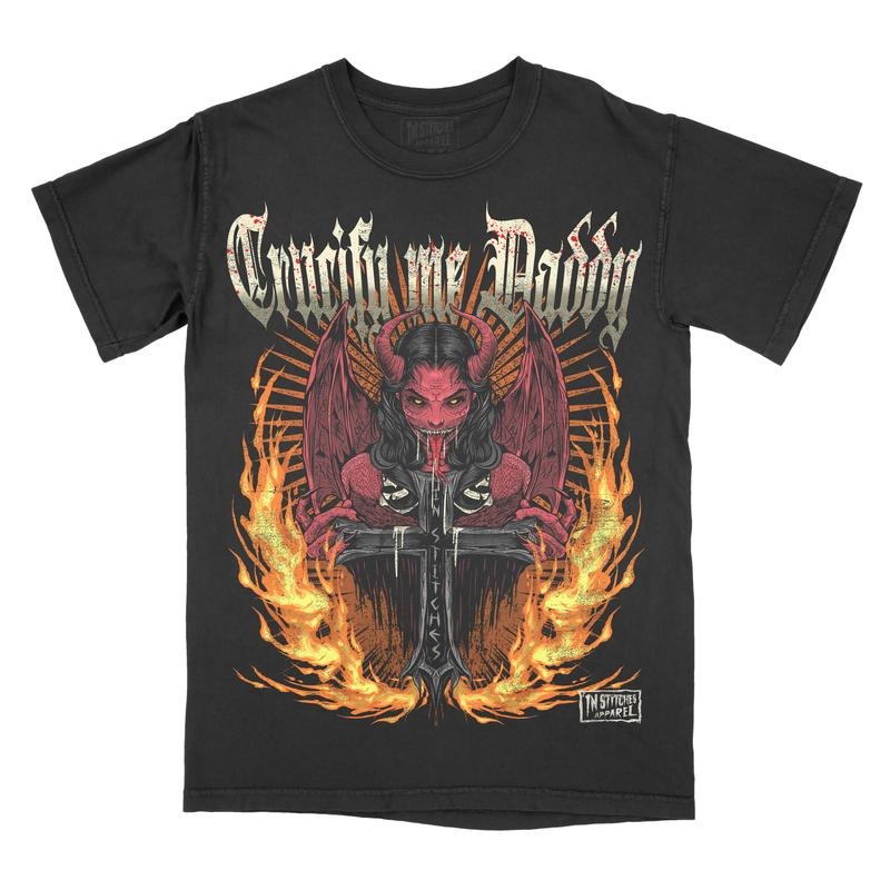 Crucify Me Daddy Comfort Colors Unisex T-shirt, Gothic, Alternative Fashion, Goth, Alt, Halloween Vintage Tee  Graphic...