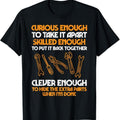 Curious Enough to Take It Apart Car Auto Garage Mechanic Men T-Shirt, Cotton Fit, Full Color, Gift for Women for Men...