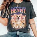 Custom Comfort Colors Retro Dog T-Shirt, Personalized Pet Shirt, Bootleg Rap Dog Shirt, Custom Design Tee, Valentine...