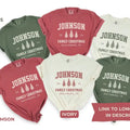 Custom Family Christmas Shirts, Comfort Colors Matching Family Christmas Tshirts, Personalized Name Christmas Shirt,...