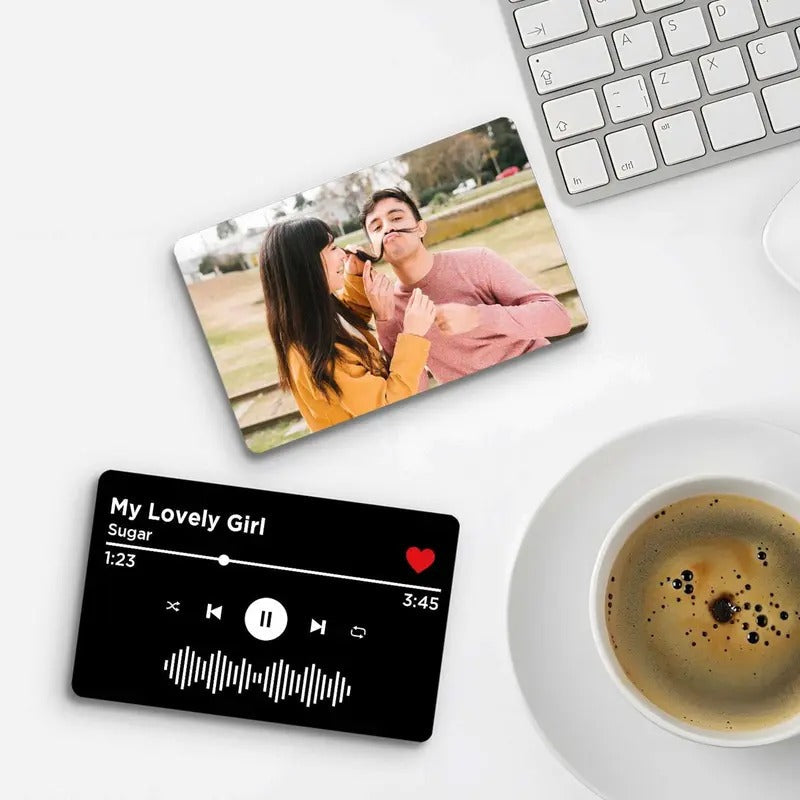Custom Photo Wallet Metal Card, Personalized Message Wallet Metal Insert,Anniversary, Wedding Gift,Valentine's Day...