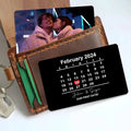 Custom Photo Wallet Metal Card, Personalized Message Wallet Metal Insert,Anniversary, Wedding Gift,Valentine's Day...