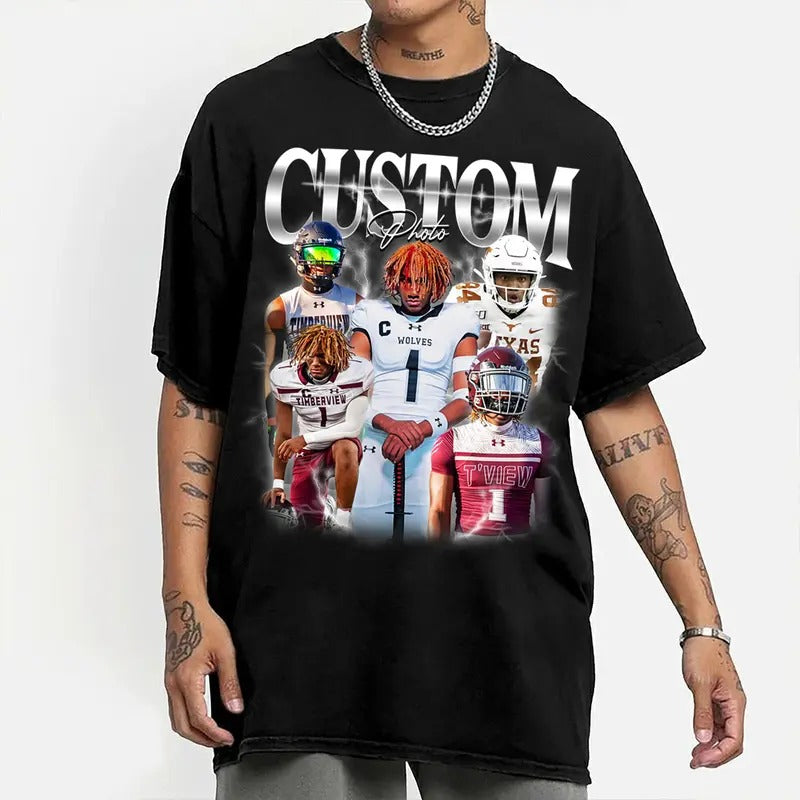 Custom Photos Shirt, Custom Bootleg Rap Tee, Custom Photo