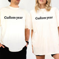 Custom Year Comfort Colors Shirt, Personalized Anniversary Graphic Tee, Birth Year Unhinged Tees, Birthday Gifts,...