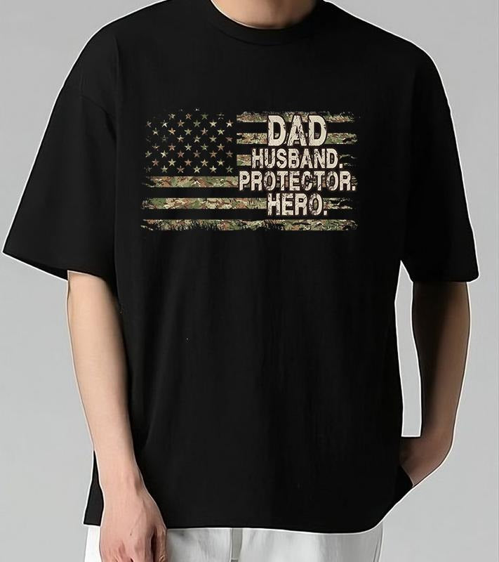 Dad Husband Protector Hero T-Shirt Classic Sport T-Shirt Vintage 90s Graphic Tee Bold Style for Streetwear Lovers Hoodie,...