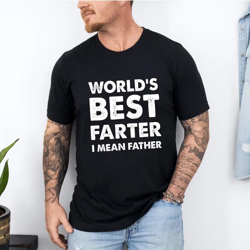 Dad World's Best Farter I Mean Father Shirt, Dad Shirt, Father's Day Shirt, Dad Gift Hoodie, Sweatshirt | RetroVerseTees.com