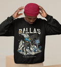 Dallas Basketball Sweatshirt,  Vintage Dallas Graphic Sweatshirt, 90s Style Dallas Crewneck T-Shirts, Hoodie