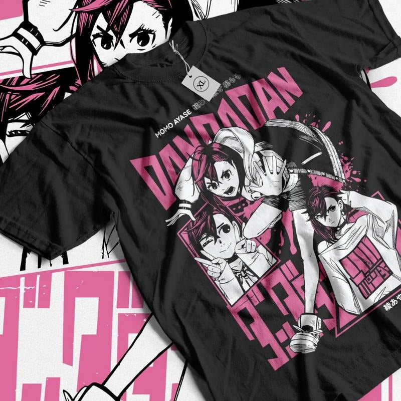 Dandadan Anime T-shirt & Sweatshirt, Momo Ayase Cute Girl Graphic Tee, Vintage Oversized Unisex Streetwear, Manga Gift...