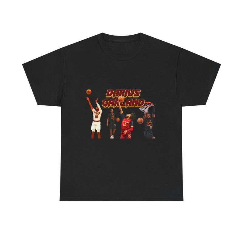 Darius Garland Basketball T-Shirt, Unisex Heavy Cotton T-Shirt, Sports Fan Gift Hoodie, Sweatshirt | RetroVerseTees.com