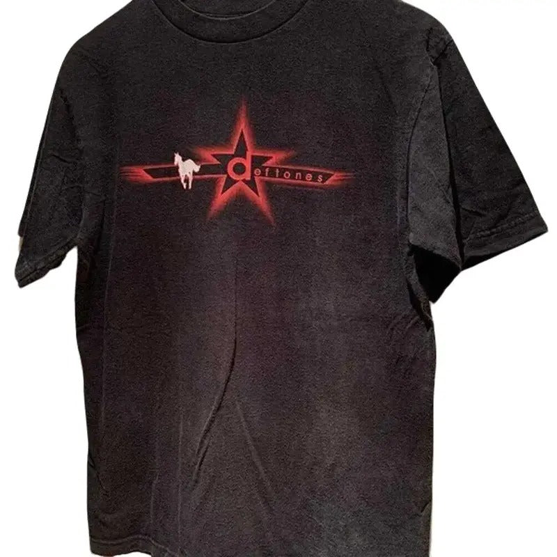 Deftones Music Band Graphic Heavyweight 100 Cotton Shirt Menswear Top Hoodie, Sweatshirt | RetroVerseTees.com
