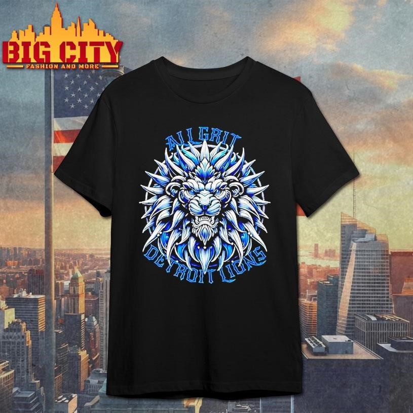 Detroit Lions All Grit No Quit Baseball Shirt
