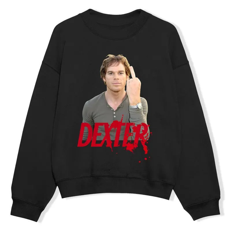 Dexter Morgan Limited Edition Middle Finger Vintage Shirt, Dexter Morgan Shirt, Gift For Man Unisex Shirt, Hoodie,...