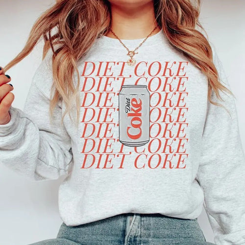 'Diet Coke Lover' Crewneck Sweatshirt T-Shirts, Hoodie | RetroVerseTees.com