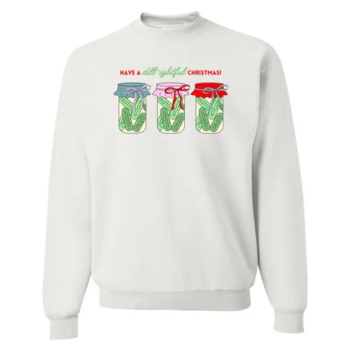 'Dill-ightful Christmas Pickles' Christmas Sweatshirt T-Shirts, Hoodie | RetroVerseTees.com