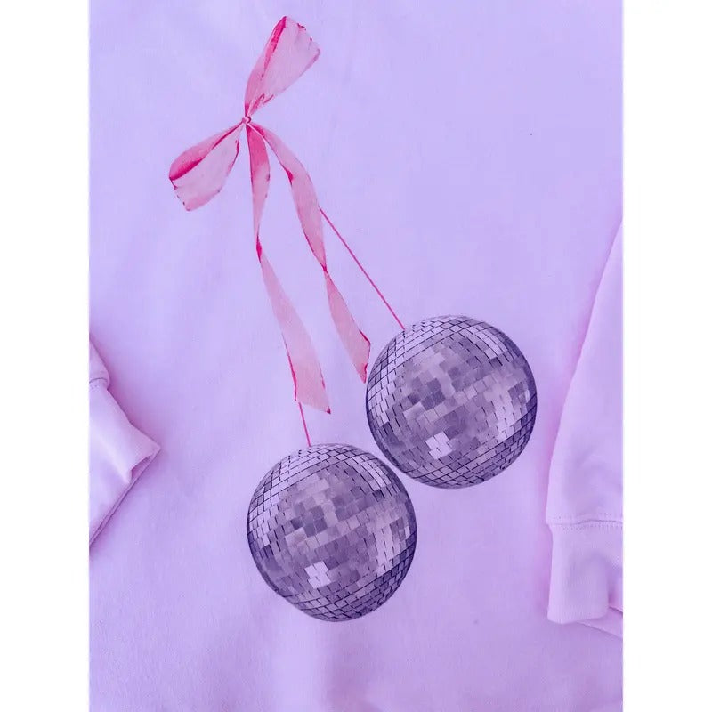 Disco Ball Cherries Graphic Top T-Shirts, Hoodie, Sweatshirt | RetroVerseTees.com