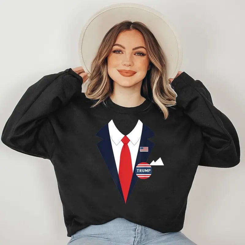 Donald Trump Halloween Costume Funny Sweatshirt T-Shirts, Hoodie | RetroVerseTees.com