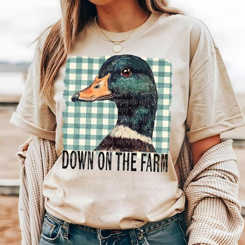 Down on the Farm Duck DTF Transfers - THIS IS NOT A SHIRT style 02 Hoodie, Sweatshirt | RetroVerseTees.com