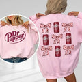 Dr Pepper Pink Coquette Bow Sweatshirt, Dr Pepper Shirt, Full Sizes, Full Color, Unisex Shirt for Men & Women, Cotton,...