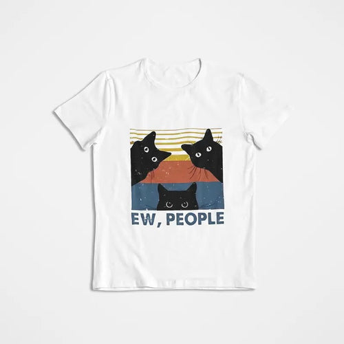 'EWW, PEOPLE!' Funny Cat Tshirt, Meme Cat Shirt Hoodie, Sweatshirt | RetroVerseTees.com