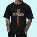 Easter Cross He Is Risen Jesus Christian Men Women T-Shirt | Tee For Men and Women, Unisex Cotton Hoodie, Sweatshirt