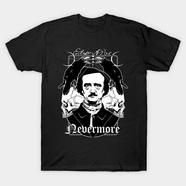 Edgar Allan Poe Poem Quote Nevermore Crow Gothic Literature Vintage Shirt Hoodie, Sweatshirt | RetroVerseTees.com