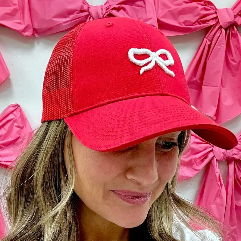 Embroidered 3D Bow Trucker Hat T-Shirts, Hoodie, Sweatshirt | RetroVerseTees.com