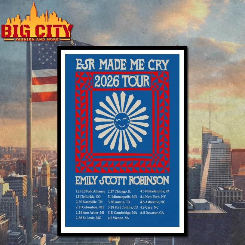 Emily Scott Robinson Esr Made Me Cry 2026 Tour Poster Shirt