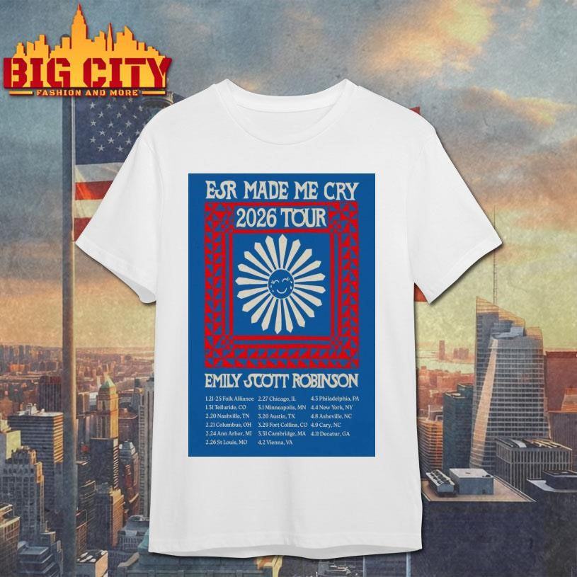 Emily Scott Robinson Esr Made Me Cry 2026 Tour Poster Shirt