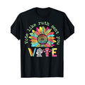 Empowering Floral Sunflower & Feminist Icon Inspired Graphic Tee - Crew Neck, Regular Fit, Short Sleeve, 100% Cotton,...