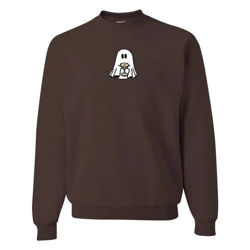 'Espresso Martini Ghost' Embroidered Crewneck Sweatshirt T-Shirts, Hoodie | RetroVerseTees.com