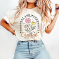 Fearfully and Wonderfully T-Shirt, Christian Floral T-Shirt, Retro Christian T-Shirt, Bible Verse T-Shirt, Wildflower...