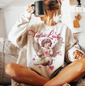 Feeling Lucky Cupid Valentines Sweatshirt Valentines Day  , Funny Vday , Aesthetic Valentines , Love, Heart T-Shirts, Hoodie