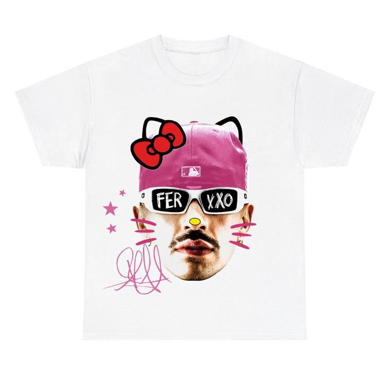 Ferxxooo Red Kitty Shirt Hoodie, Sweatshirt | RetroVerseTees.com