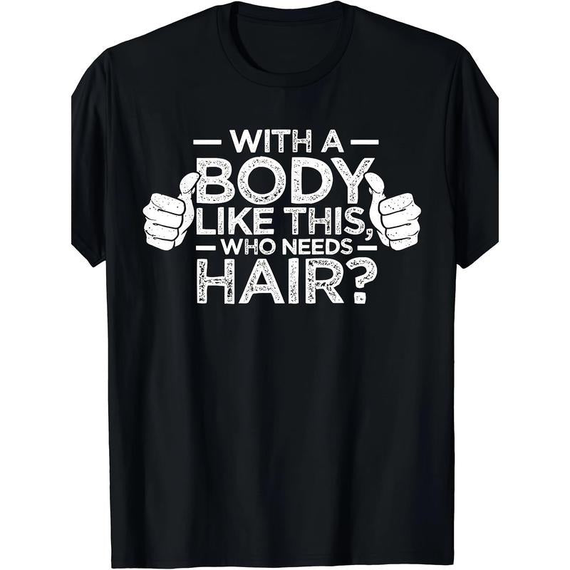 Figure like This Who Needs Hair Shirt Bald Man Dad Gift T-shirt made in usa Hoodie, Sweatshirt | RetroVerseTees.com
