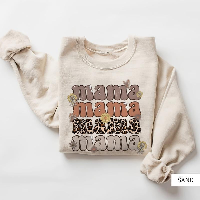 Floral Mama Sweatshirt, Cute Mom Sweatshirt, Mother's Day Gift, Mommy Shirt, New Mom Gift, Gift for Mother, Mama Shirt,...