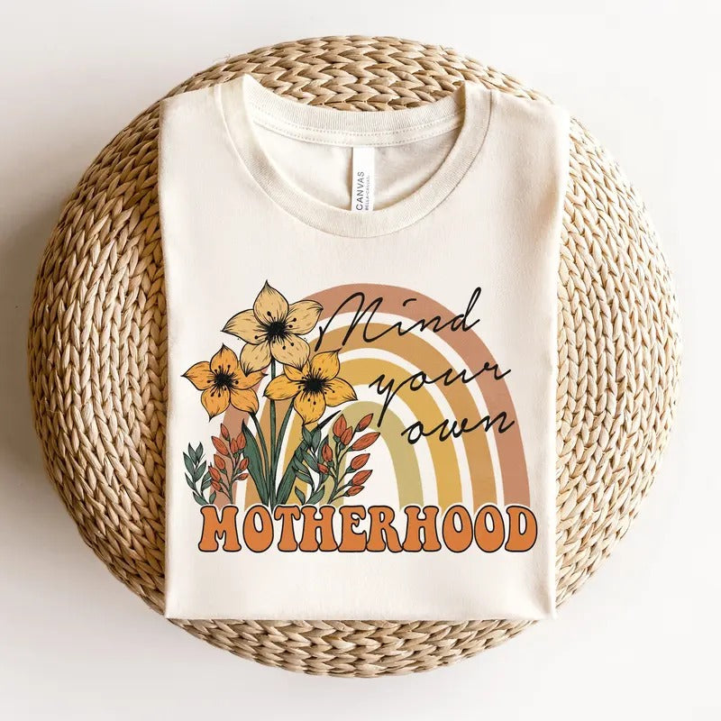 Floral Motherhood Sweatshirt, Mothers Day Sweatshirt, Quotes Sweatshirt, Mom Sweatshirt, Gift For Mom T-Shirts, Hoodie