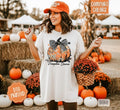Floral Pumpkin Season Comfort Colors, Trendy Women's Fall Tshirt Hoodie, Sweatshirt | RetroVerseTees.com