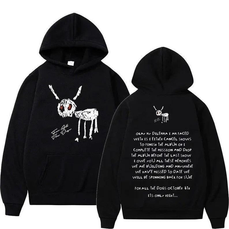 For All The Dogs Drake Hoodie, Drake Hoodie, Vintage For All The Dogs Hoodie, Men's Hip Hop Vintage Hoodie, Fashion...