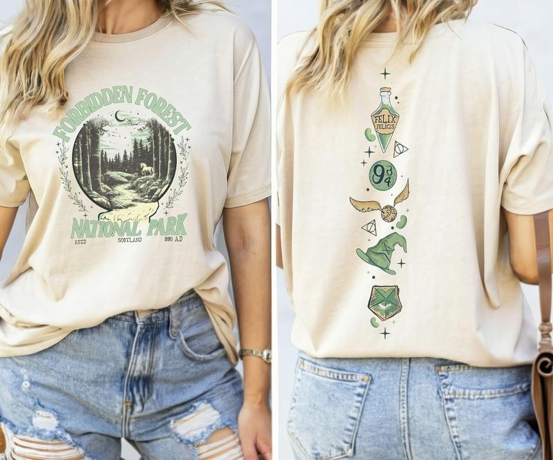 Forbidden Forest TShirt or Sweatshirt, Bookish Comfort Colors Shirt, National Park Wizard Shirt, Wizarding School...