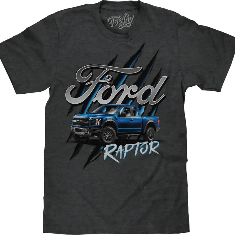 Ford F-150 Raptor T-Shirt - Gray Hoodie, Sweatshirt | RetroVerseTees.com