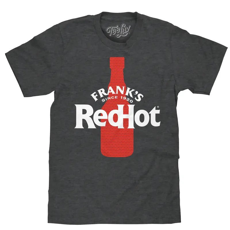 Frank's Red Hot T-Shirt - Charcoal Gray Hoodie, Sweatshirt | RetroVerseTees.com