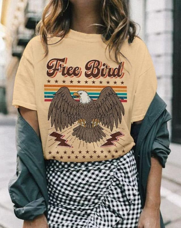 Free Bird T-Shirt, Oversized Tee, Trendy TT-Shirt, Hippie Floral Tee swampdonkey shirt Hoodie, Sweatshirt