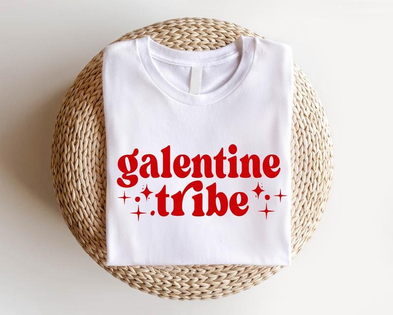 Friend Galentine's Day Shirt, Matching Besties Shirts, Girls Group Tee, Funny Valentine Gift Short Sleeve, V-day Gift...