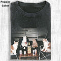 Funny Animal Vintage Graphic Tee, Brew Buddies T-Shirt, Cat Shirt, Gifts For Friends, Unisex Meme Cringe Funny Shirt,...