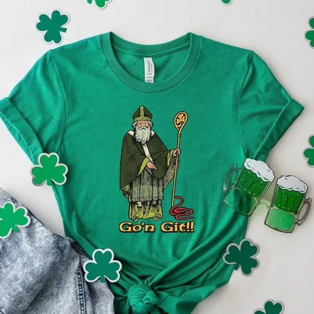 Funny Go'n git st patrick T-Shirt, Funny St Patricks Day Shirt, Shamrock Shirt, St Patty Party Tee, Teacher Shirt Hoodie,...